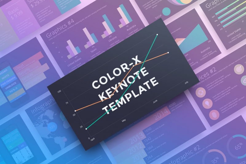 Color-X主题演示模板keynote