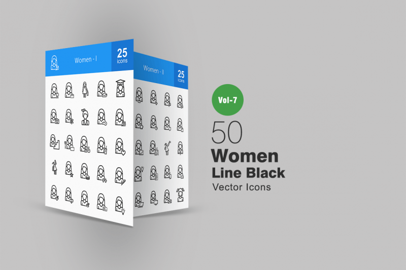 50女性线图标icon