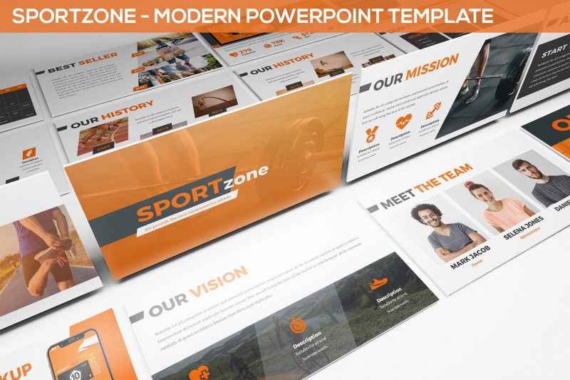 Sportzone-现代Powerpoint模板