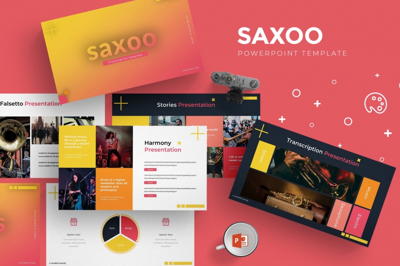 Saxoo-Powerpoint模板