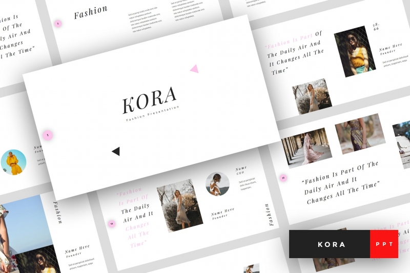 Kora-时尚PowerPoint模板